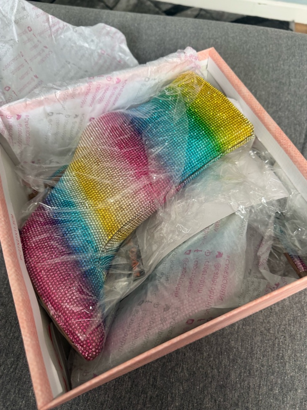 Cape Robbin Multicolor Crystal Ankle Boots - NWT - Picture 7 of 8